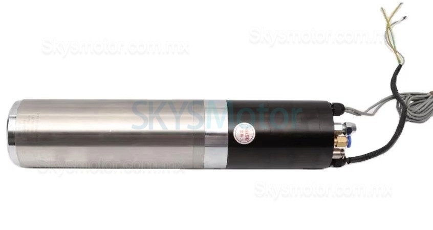 Motor de husillo ATC (cambio autom&aacute;tico de herramientas) refrigerado por agua de 1,5kW, 220V/380V, JGL-80-1.5K, 0,6Nm, 24000RPM, ISO20